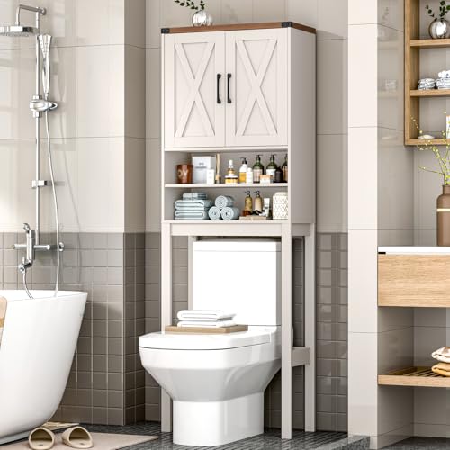 Over The Toilet Storage Cabinet with Adjustable Shelf