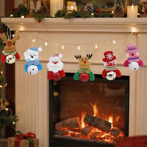 Christmas Tree Plush Ornaments (8 Count)
