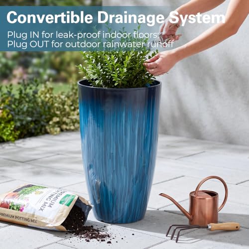Garden 20" H. Large Plastic Planters (2 Count)