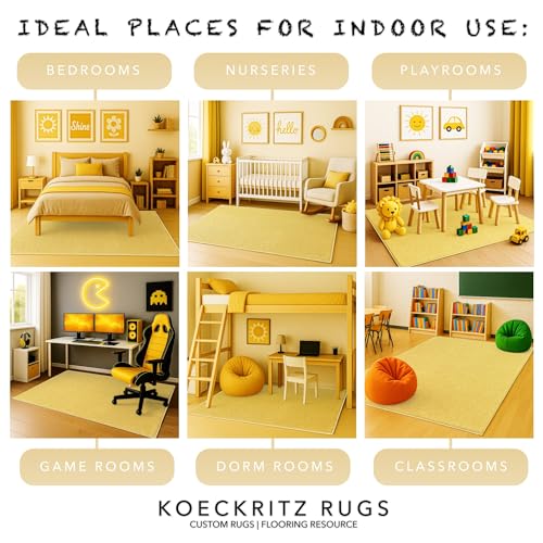 Soft & Colorful 12' x 12' Kids Classroom Area Rug