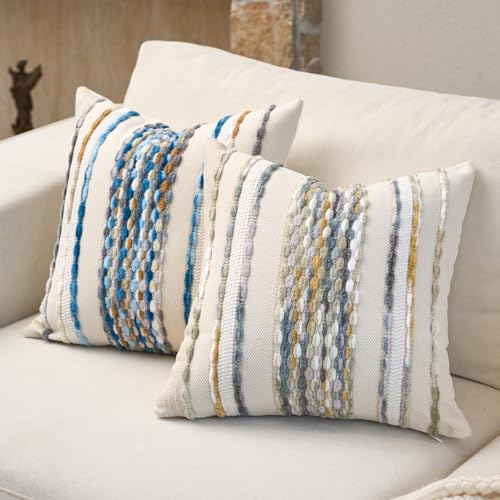 Boho Pillow Covers 18x18 Inch Set of 2 (2 Count)