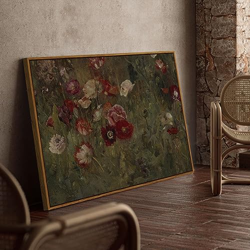 Framed Canvas Wall Art Vintage Decor