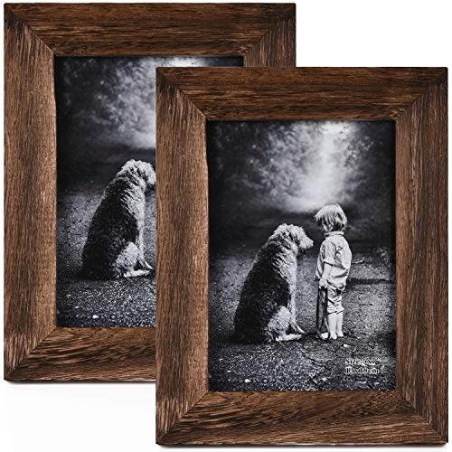 5x7 Picture Frame Distressed Wood (2 Count)