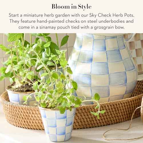 Enamel Herb Pot Set (3 Count)