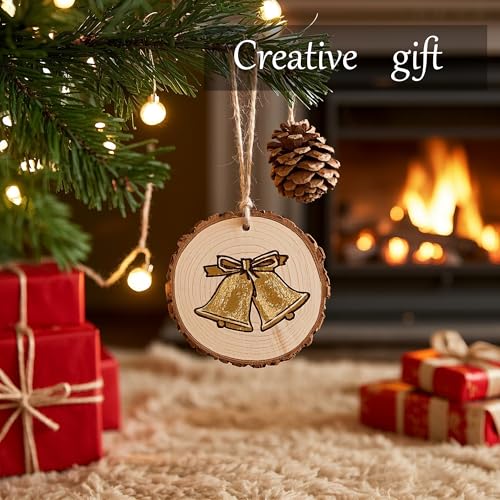 Unfinished Natural Wooden Slices 80 Pcs 3.2 (80 Count)