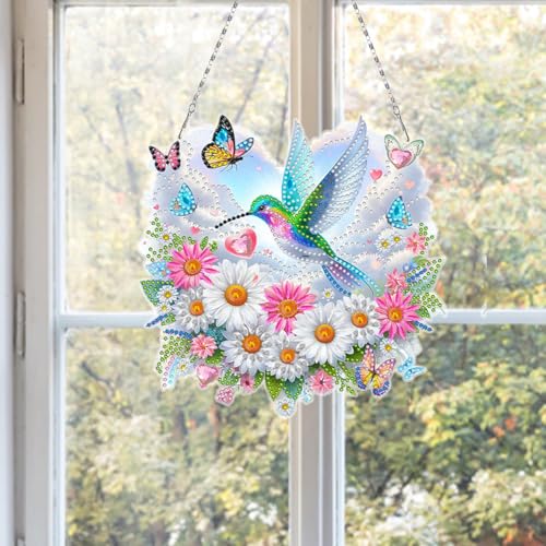 Flowers Hummingbird Diamond Art Kits