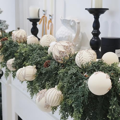 20PCS Velvet Ornaments for Christmas Tree (20 Count)
