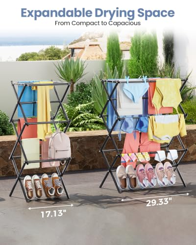 Oversize 3 Tier Clothes Drying Rack