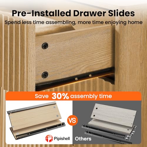 Fluted 7 Drawer Dresser