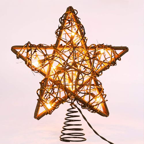 10" Rustic Christmas Star Tree Topper