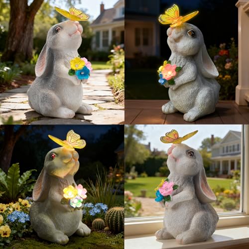 Solar Garden Statue Outdoor Decor