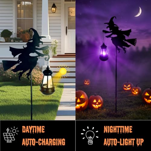 Halloween Witches Outdoor Solar Lanterns 2 Pack (2 Count)