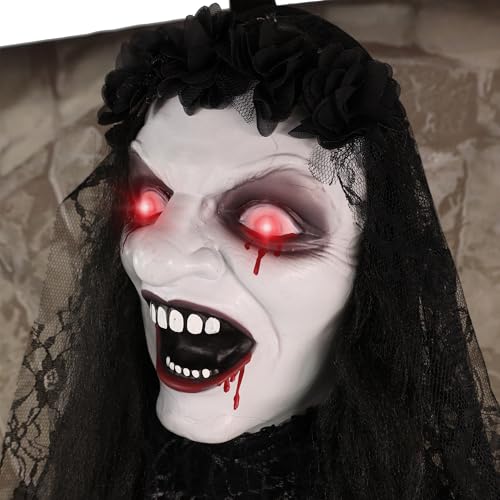 4.3 Ft. Animatronic Demon Widow Door Greeter