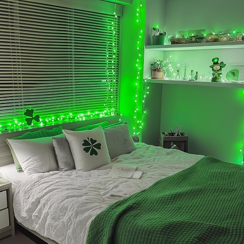 150 LED Green Christmas Lights Indoor (59 Foot)