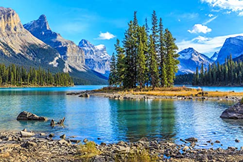 Mountain with Lake Photo Wallpaper Landscape (110.1 Sq Ft)