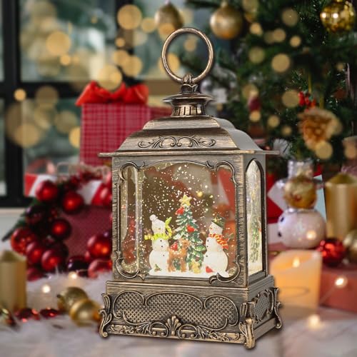 Christmas Snow Globe Lantern