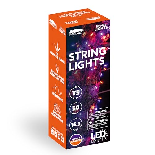 16.3FT Orange&Purple Halloween Lights