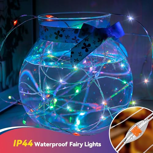 2 Pack Multicolor Fairy Lights Battery Operated