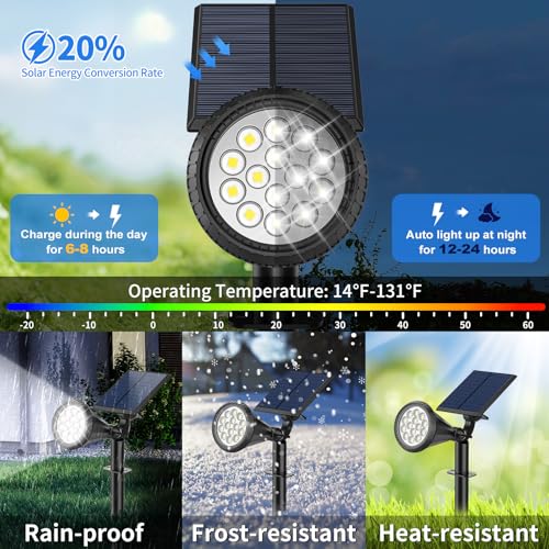 Solar Spot Lights Outdoor (8 Count)