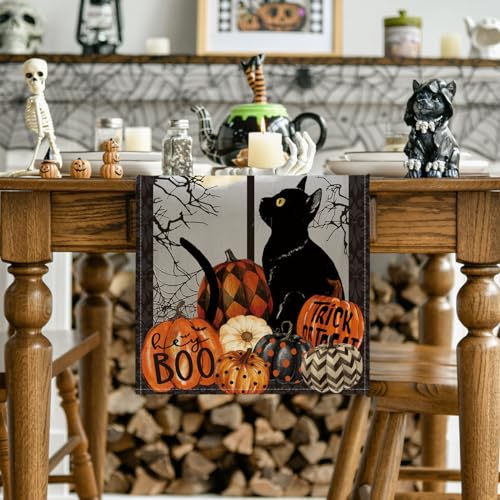 210 GSM Halloween Table Runner Home Party Decor 13x90 Inch