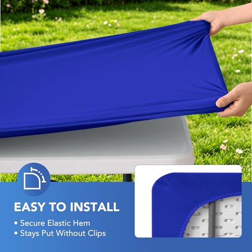 Spandex 6ft Table Cover Fitted (2 Count)