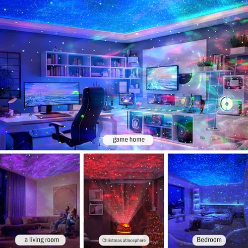 Dinosaur Egg Galaxy Projector an Aurora Projector with Bluetooth Speaker & White Noise