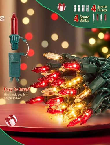 2 Pack Total 26 FT 100 Count Christmas Lights Indoor (26 Foot)