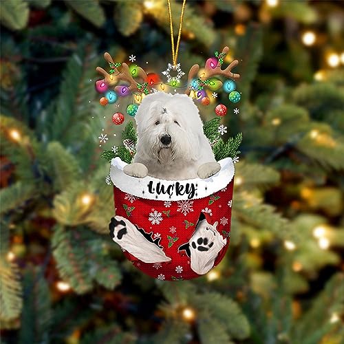 Old English Sheepdog Christmas Ornament
