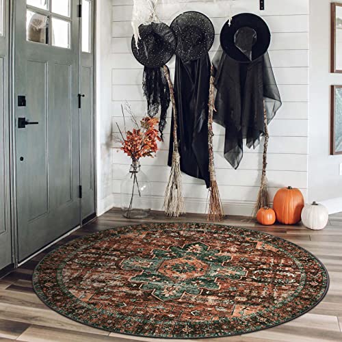 Ultra Thin Washable Round Rug