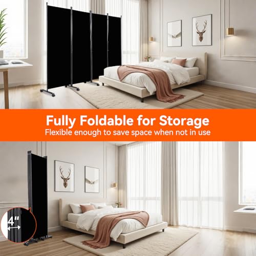 88" W 4 Panel Room Divider