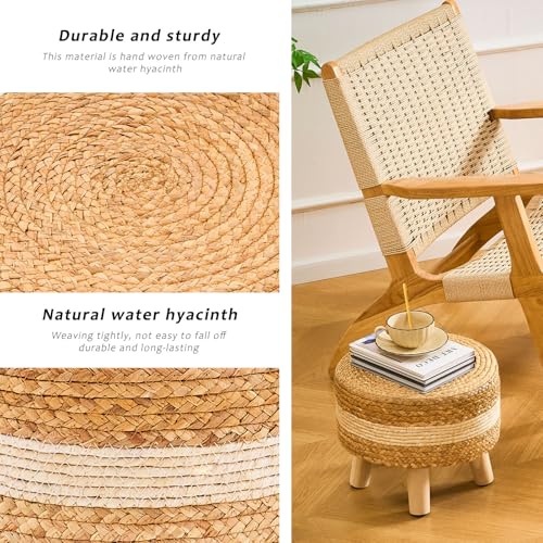 Handwoven Round Ottoman