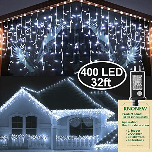 Christmas Lights Outdoor Decorations 33ft 400 LED Hanging Light