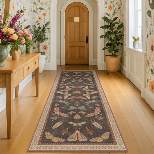Washable Brown Runner Rug 2x7 (14 Sq Ft)