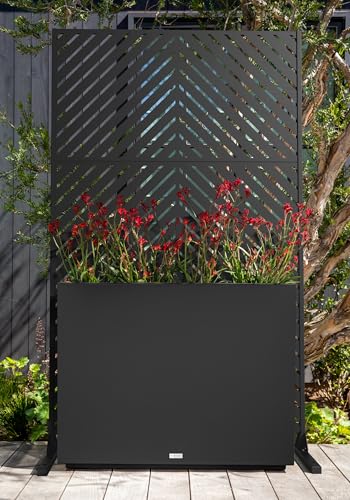 Block Series Span Planter + Arrow Privacy Screen Set
