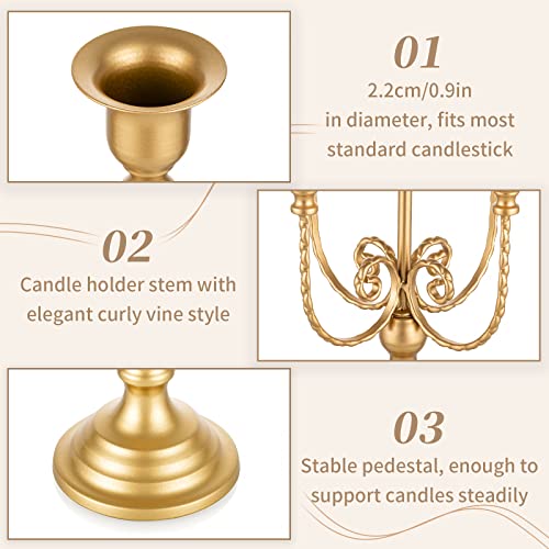 Gold Candelabra Candle Holders for Wedding Christmas