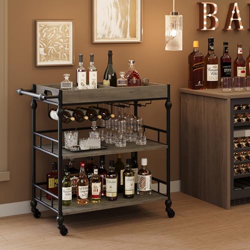 Bar Cart with Wheels