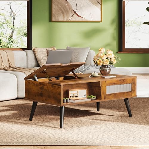 Coffee Table Lift Top Coffee Table with Storage Shelf