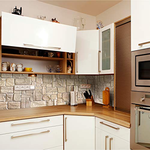 PG7005 5 Beige Faux Limestone PVC 3D Wall Panel (28.05 Sq Ft)