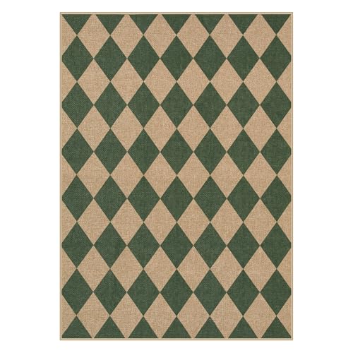 Checkered Easy Jute 5x7 Outdoor Rug (35 Sq Ft)