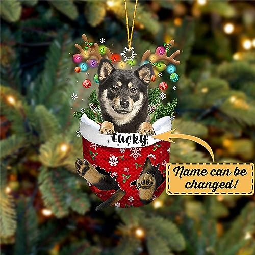 Shiba Inu 3 Dog Christmas Ornament