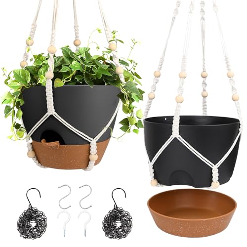 Hanging Planters for Indoor Outdoor Plants (2 Count)