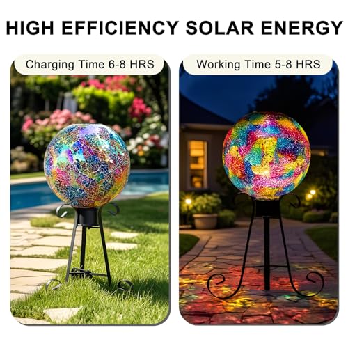 10" Mosaic Solar Gazing Ball