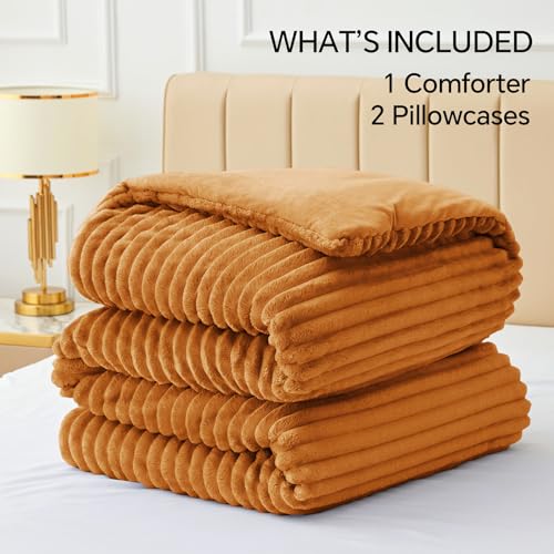 Fleece Queen Comforter Set