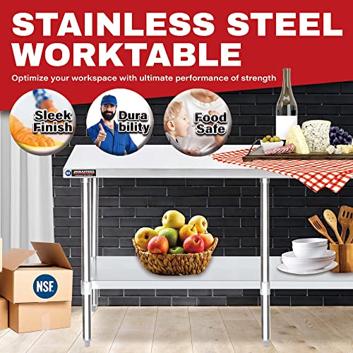 24x84 Stainless Steel Work Table
