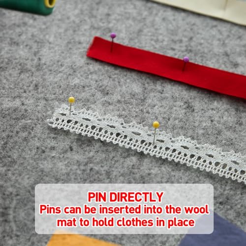 15" x 12" Wool Pressing Mat 100% New Zealand Felted Wool Ironing Mat Pad Blanket for Quilter