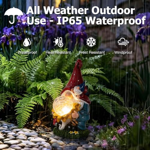 Solar Gnomes Garden Decor Outdoor Statues