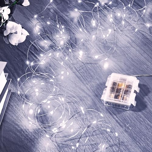 2 Pack 65.6 Ft. Battery Operated Outdoor String Lights with Remote & Timer (2 Count)