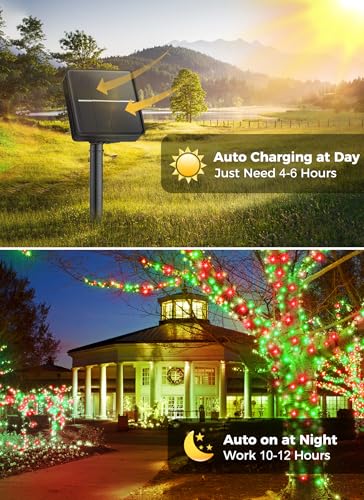 Solar Christmas Lights Outdoor Waterproof (80 Foot)