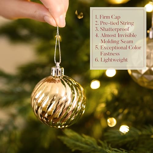 Christmas Ornaments Tree Decorations Set (24 Count)