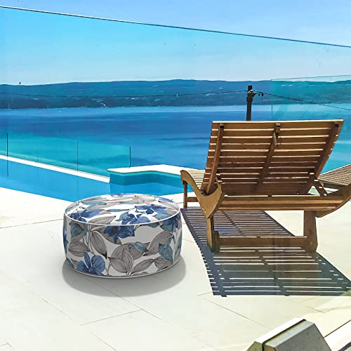 Inflatable Stool Ottoman Footrest with Handle